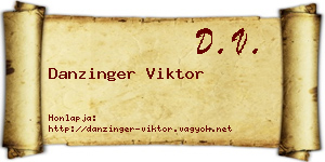 Danzinger Viktor névjegykártya